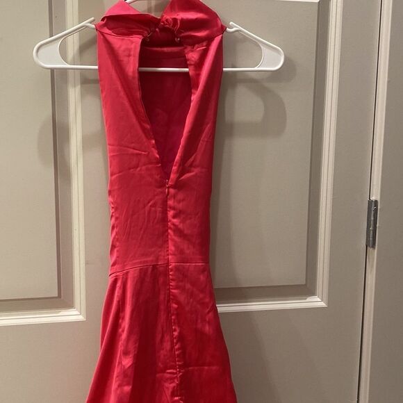 Pink Satin Dress - Picture 4 of 5